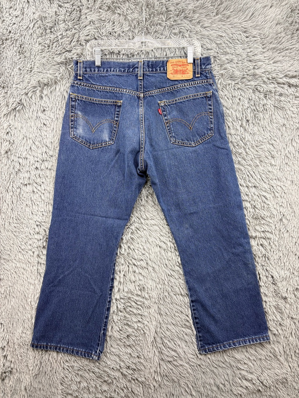 Vintage Levis 517 Jeans Mens 36x30 Blue Boot Cut Western Workwear Y2K